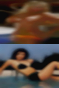Cyber dominant women looking room or lobby.